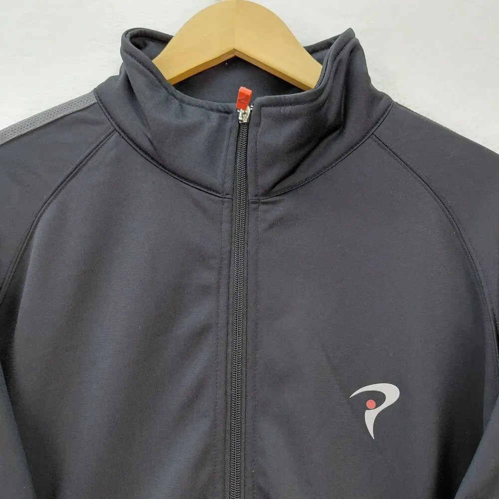 Titleist Performance Institute Golf Jacket Mens Size XL Black Full Zip Stretch
